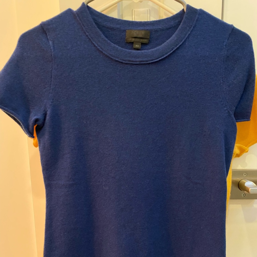 J. Crew cashmere sweater t shirt short sleeve new